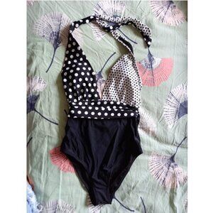 Black and White retro swimsuit
